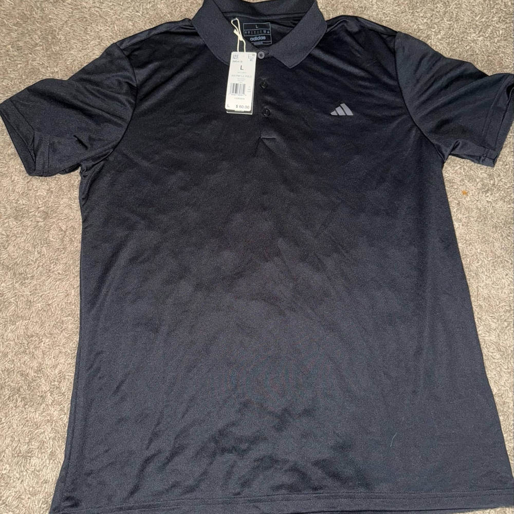 Adidas Black Performance Polo Shirt